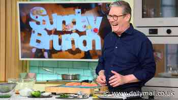 How Keir Starmer has turned his back on vegetarianism by cooking tandoori salmon on Channel 4's Sunday Brunch, as he becomes latest to ditch veggie eating after Martin Freeman - so is this just a ploy to curry favour with voters?