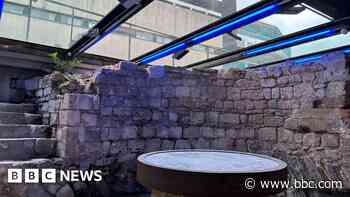Roman remains under shopping centre back on display