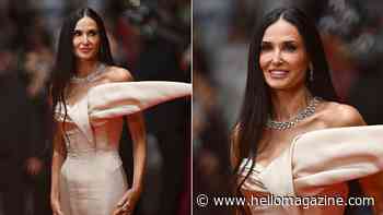 Demi Moore, 61, drops jaws in otherworldly satin gown and tumbling hip-length hair