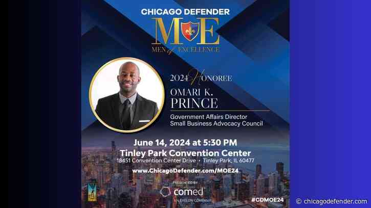 Meet Omari K. Prince: 2024 Chicago Defender Men of Excellence Honoree