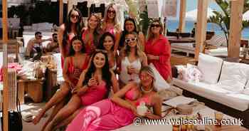 The stunning pictures as Wales rugby stars' fiancées enjoy epic hen do