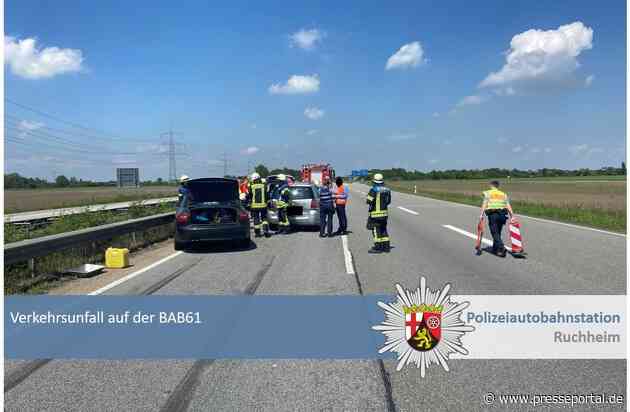 POL-PDNW: Polizeiautobahnstation Ruchheim - Fahrer unter Betäubungsmitteleinfluss verursacht Verkehrsunfall auf A61 mit fünf Leichtverletzten