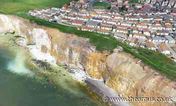 Parts of Newhaven cliffs fall metres from homes
