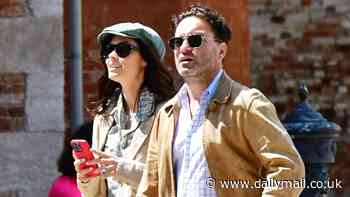 Big Bang Theory vet Johnny Galecki and his wife Morgan are pictured enjoying a romantic vacation in Italy... after secret wedding