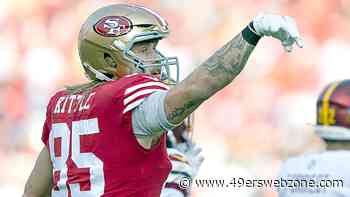 49ers' Brock Purdy completes tosses to George Kittle at Levi's Stadium...during Luke Combs concert