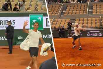VIDEO. Knotsgekke taferelen op Roland Garros: bijna 6.000 toeschouwers voor training (!) van tennisicoon Rafael Nadal