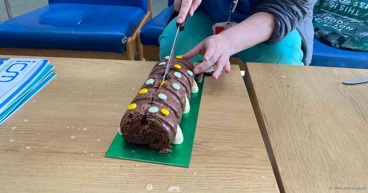 Brits 'triggered' by 'abominable' method for slicing Colin the Caterpillar cake