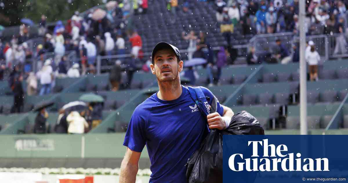 Andy Murray on brink of defeat when storm stops play in Geneva Open