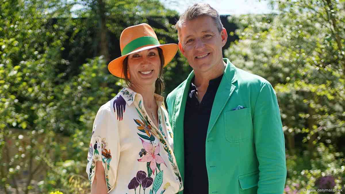 Ben Shephard looks smart in a bold green blazer as he heads straight from This Morning to the Chelsea Flower Show with glamorous wife Annie