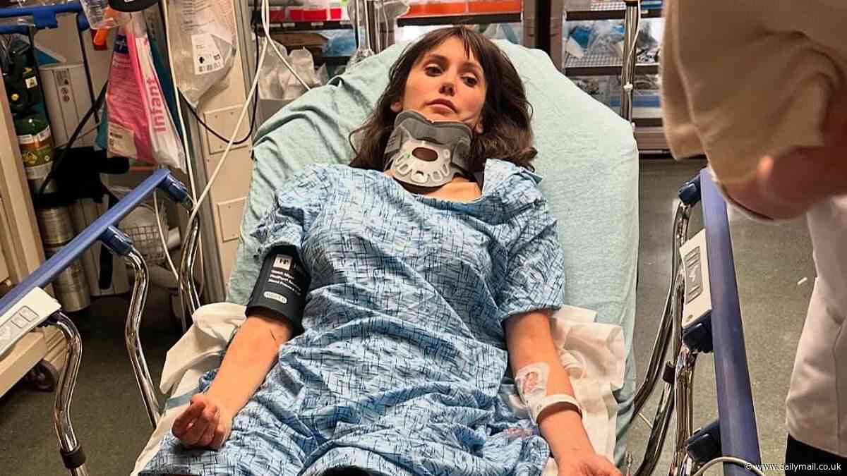Nina Dobrev hospitalized with a neck brace due to serious e-bike accident - after Olympian boyfriend Shaun White praised her adventure skills