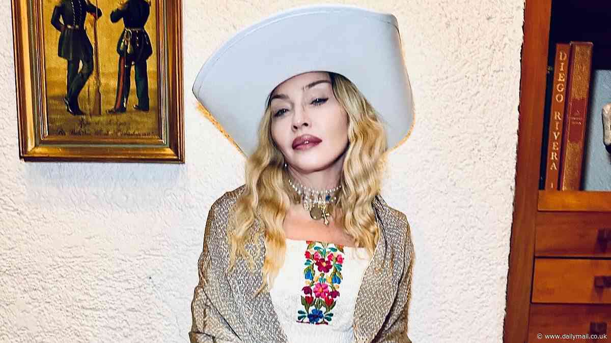 Madonna pays homage to her 'eternal muse' Frida Kahlo as she travels to the artist's family home in Mexico and models her vintage clothing