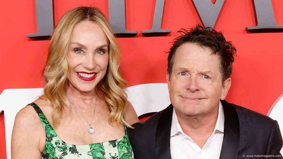Michael J. Fox's wife Tracy Pollan celebrates with lookalike daughters Schuyler and Esmé in rare family snap