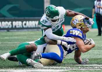 Roughriders roll past Blue Bombers 25-12 in pre-season tilt