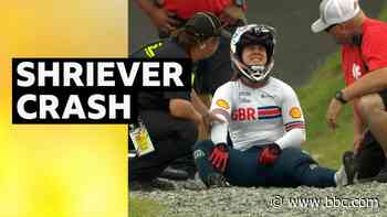 GB's Shriever crashes in BMX semi-final