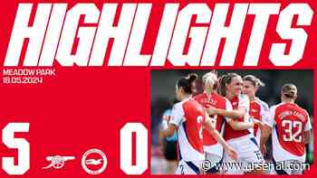 Highlights: Arsenal 5-0 Brighton Women