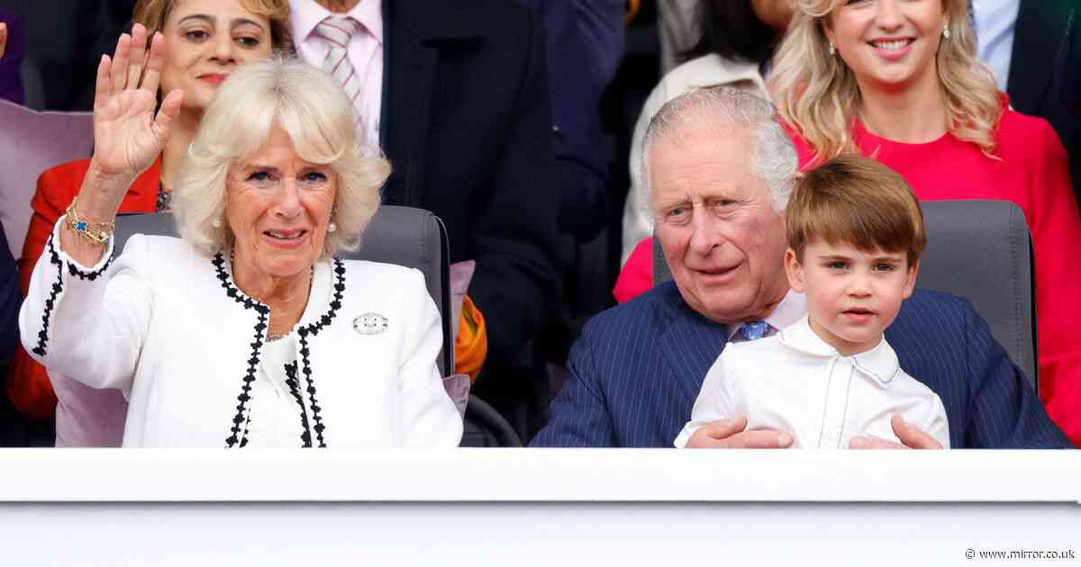 George, Charlotte and Louis' sweet nicknames for King and Queen as they earn new ones at Chelsea Flower Show