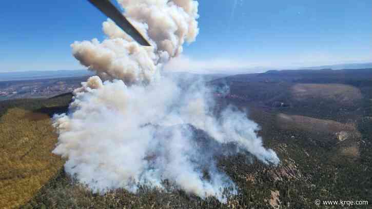 Crews battle wildfire burning in Rio Arriba County