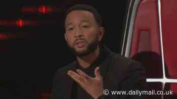 The Voice: John Legend gets moved to the verge of tears after finale performance by his singer Bryan Olesen of ballad Beautiful Things
