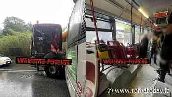 Incidente via della Pisana: tir contro bus di linea