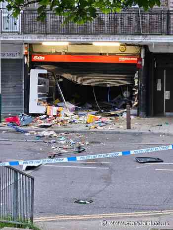 Post office ripped open as thieves snatch ATM in dramatic east London raid