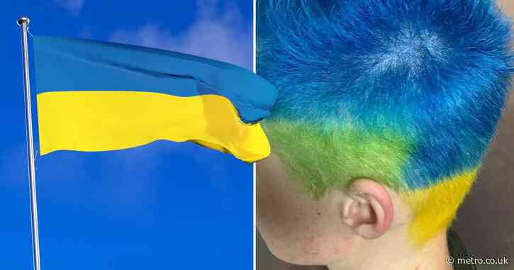 Robbery victim fined for dying their hair like the Ukrainian flag