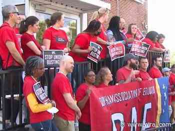 'It's time to do the right thing': Durham educators walk out of school board meeting, accuse district of union-busting tactics