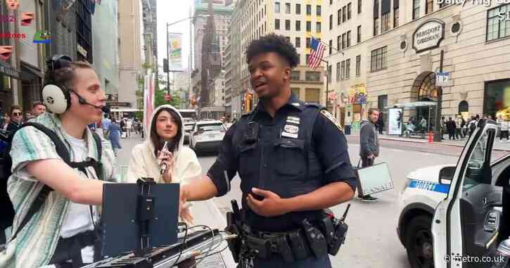 Police officer stops Twitch live streamer in New York to say he’s a fan