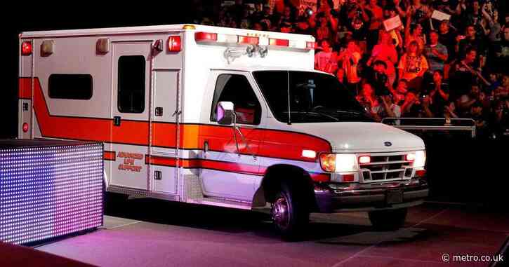 WWE superstar ‘stretchered out of arena into waiting ambulance’ after brutal match