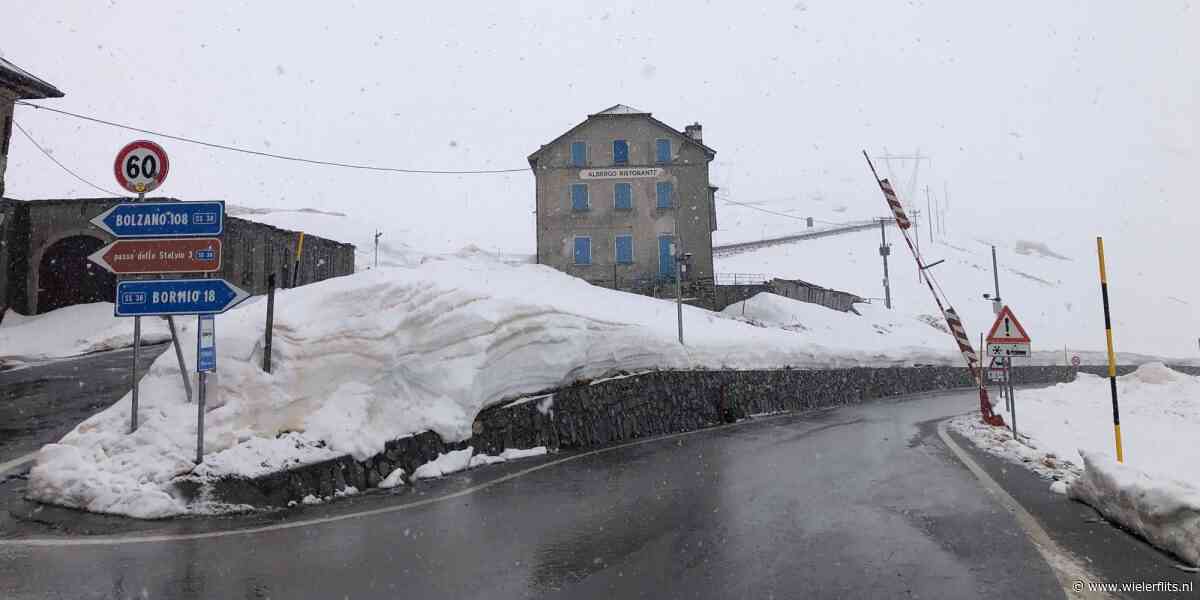 Giro 2024: Totale chaos door sneeuwval, grote onduidelijkheid over voortgang etappe 16