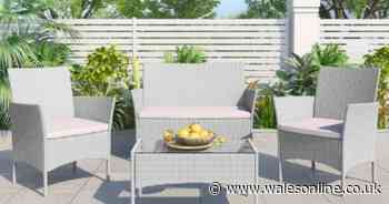 I found a 4-seater Rattan Garden Furniture Set for under £100 - cheaper than Dunelm, Homebase and B&Q