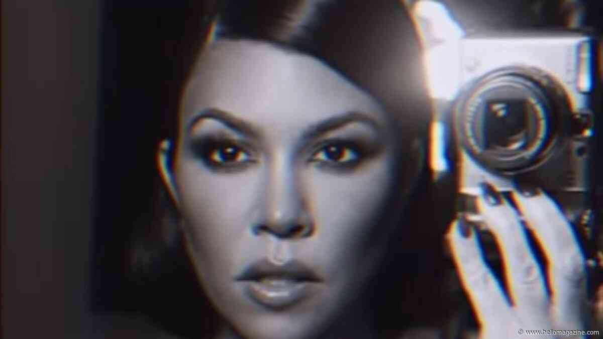 Kourtney Kardashian stuns in sultry black and white lingerie video, leaving fans saying the same thing