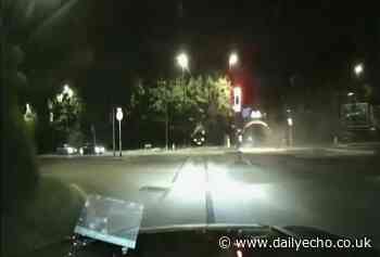 Southampton police chase video as driver hits 100mph