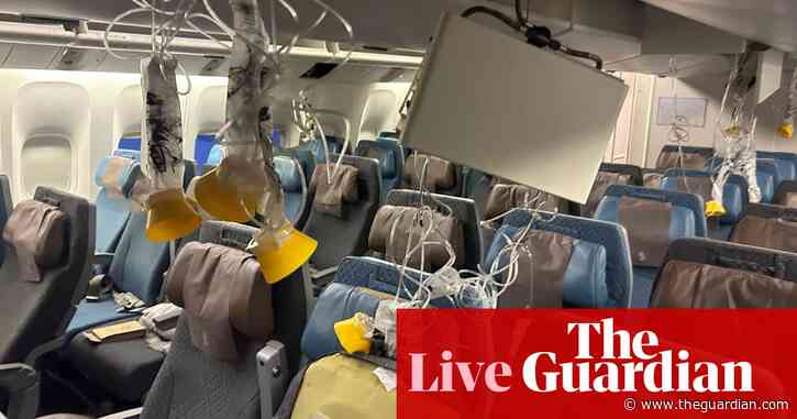 Singapore Airlines flight: one dead and 30 injured after severe turbulence – latest updates