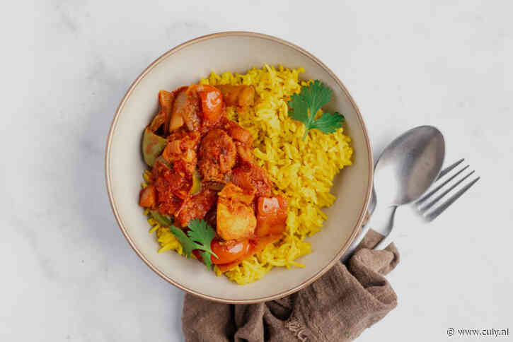 Culy Homemade: Indiase kip jalfrezi met gele rijst
