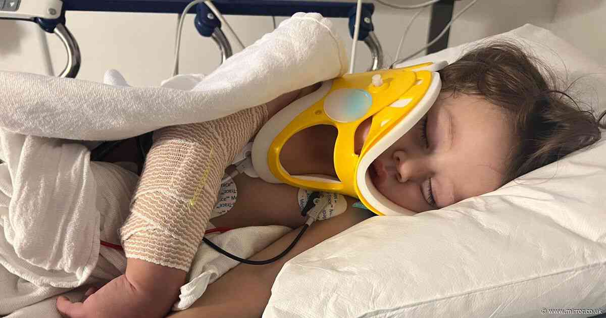 Toddler falls and snaps neck after falling off of bunk bed as mum sends warnings to other parents