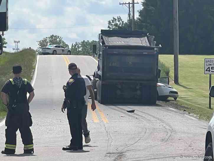 Man dies after crash with dump truck on Lower Huntington Road