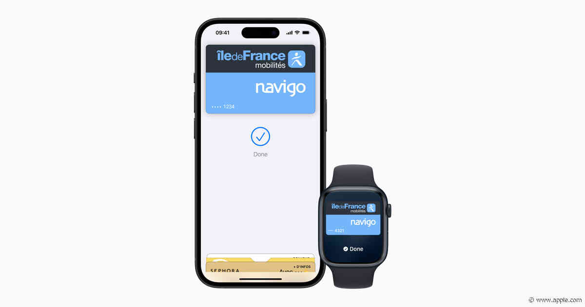 Apple and Île-de-France Mobilités introduce Navigo for iPhone and Apple Watch