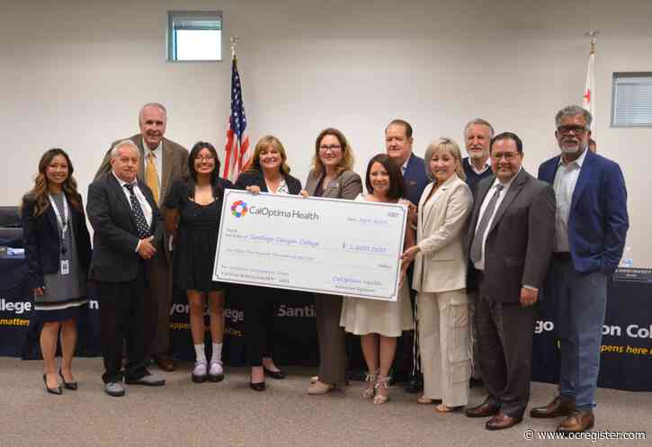 $1.2 million CalOptima grant will expand educational programs at Santiago Canyon College