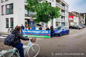 Actiegroepen Mechelse vesten protesteren aan Stompaertshoek: “Omweg creëert bijkomende gevaarlijke conflictpunten”