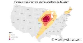 Severe Storms Could Bring Tornadoes and Strong Winds to Midwest Today