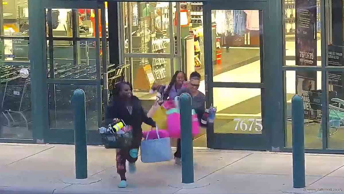 Stanley Cup thieves caught laughing as they flee an Ohio Dick's Sporting Goods with $1,160 worth of trendy drinks bottles