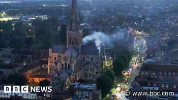 Hundreds watch fire training exercise at cathedral