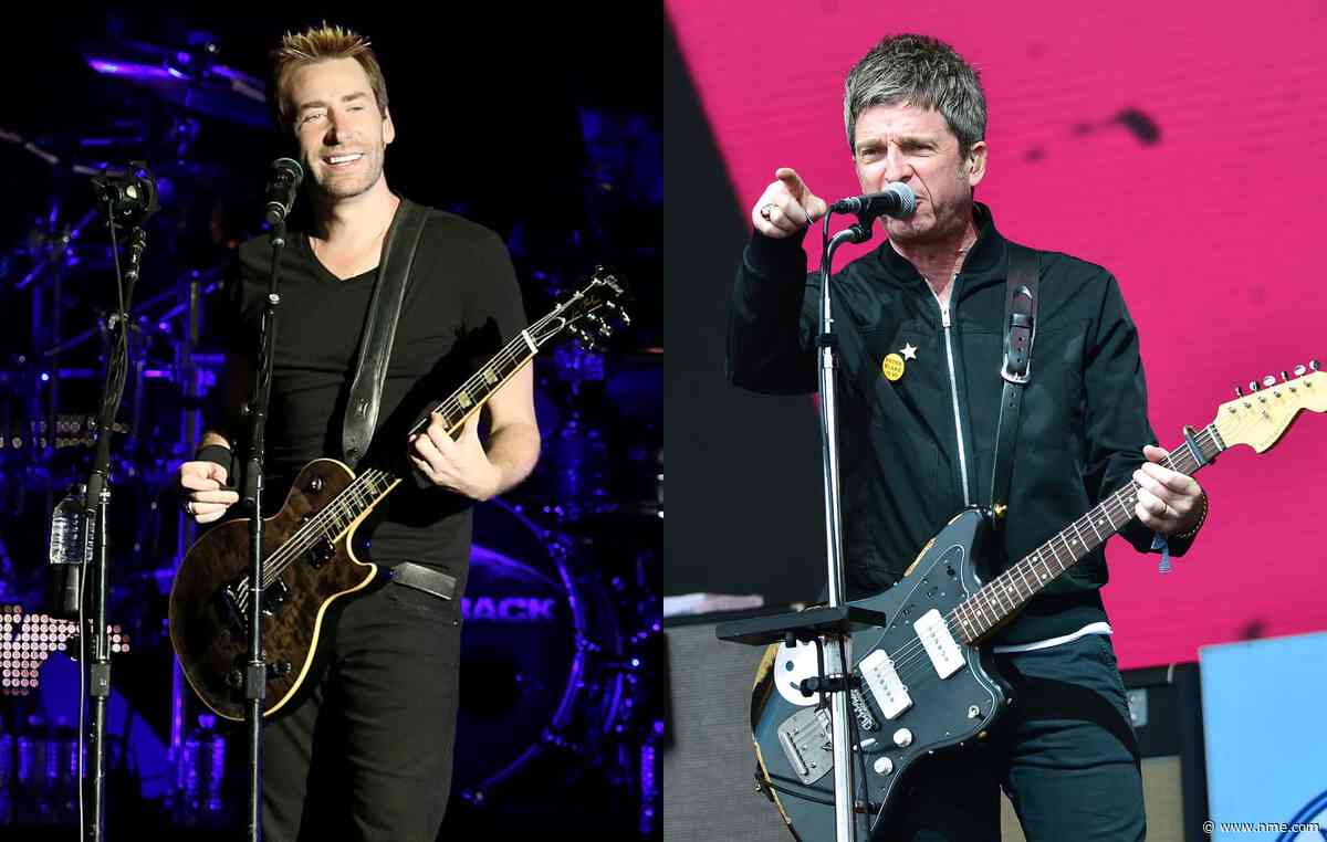 Watch Nickelback and The Lottery Winners cover Oasis’ ‘Don’t Look Back In Anger’ in Manchester