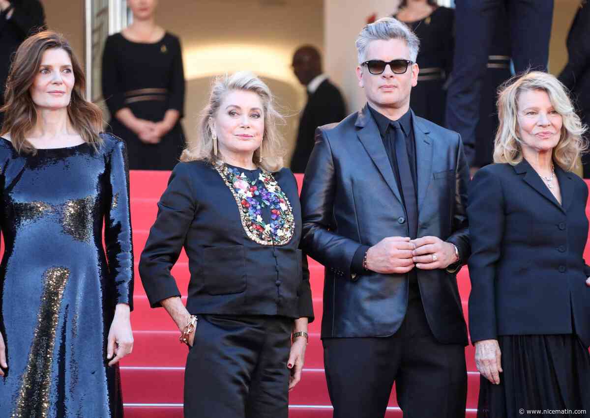 Catherine Deneuve, Fabrice Lucchini, Chiara Mastroianni, Benjamin Biolay... Le très chic tapis rouge du film "Marcello Mio" au Festival de Cannes
