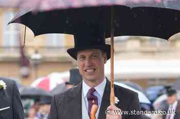 ‘Good weather for swimming’ jokes William as he welcomes guests to Buckingham Palace garden party