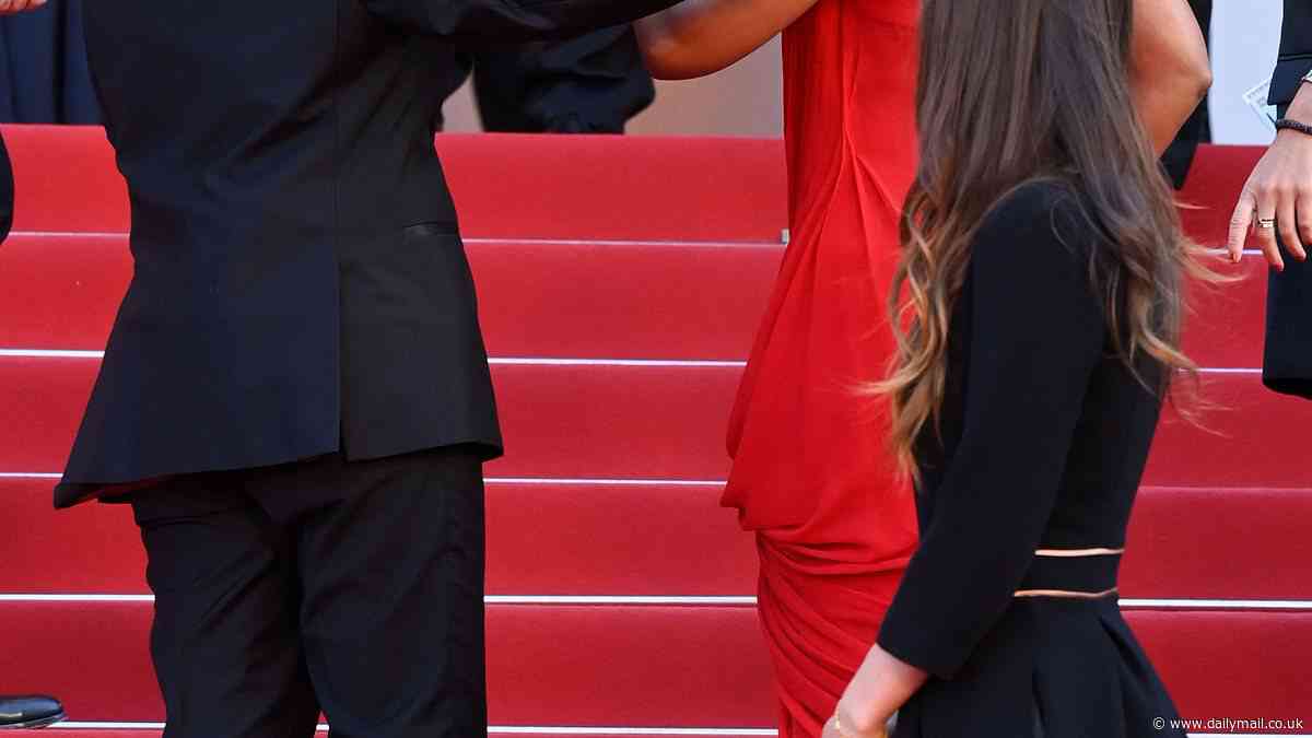 Kelly Rowland furiously scolds a security guard while walking the Cannes Film Festival red carpet - weeks after star stormed out of The Today Show