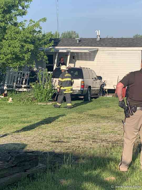 Vehicle knocks house off foundation in DeKalb County crash