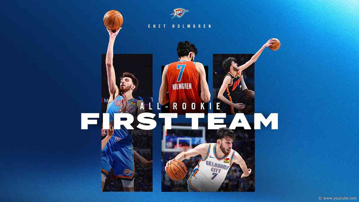 Chet Holmgren named to 2023-24 Kia NBA All-Rookie First Team ⚡ | Top Plays | OKC Thunder