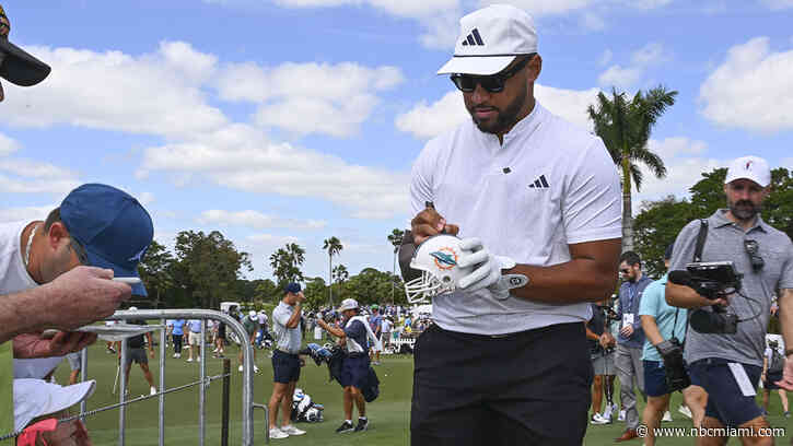 Tua Tagovailoa misses Dolphins' OTA day to attend Saban's charity golf tournament