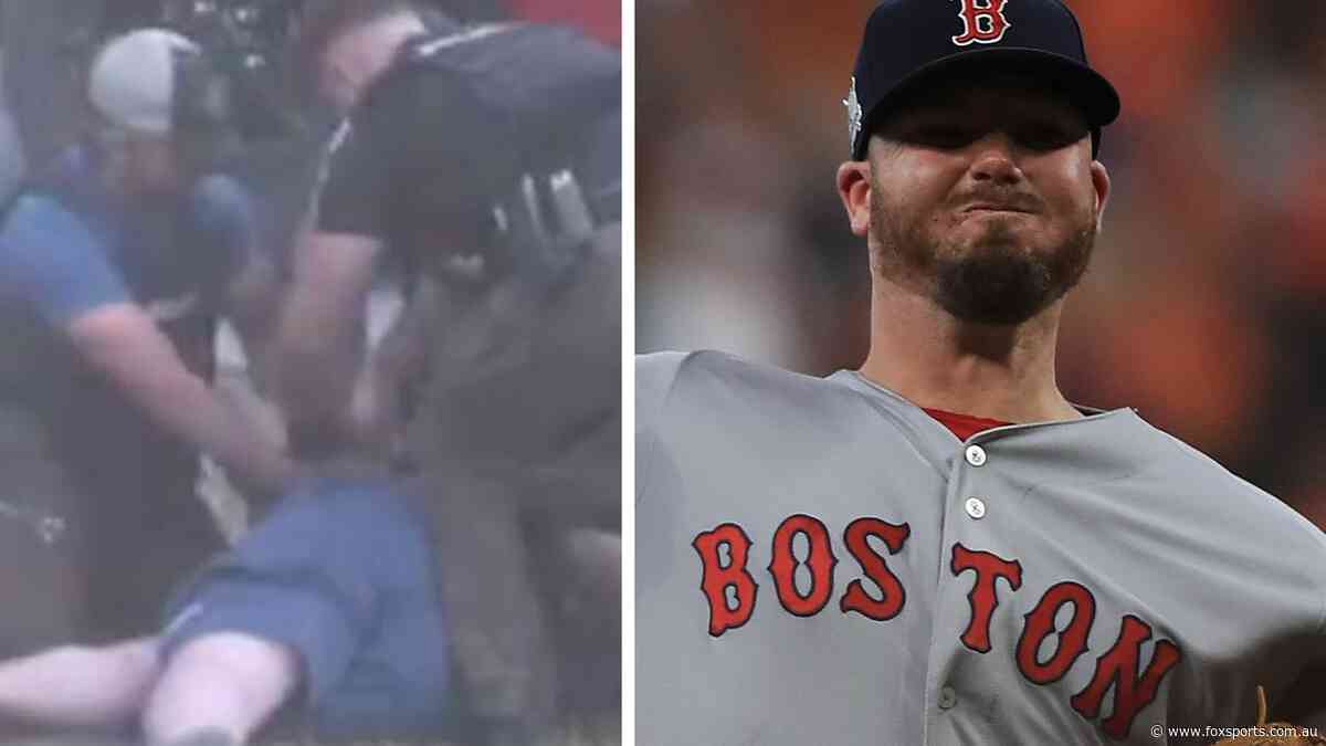 Wild footage emerges as former Red Sox pitcher arrested in child sex sting